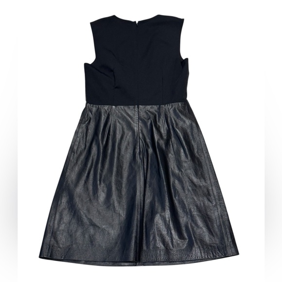 THEORY***100% Lamb Leather Elegant Black Darted Dress**US 2****$995 - Picture 7 of 8